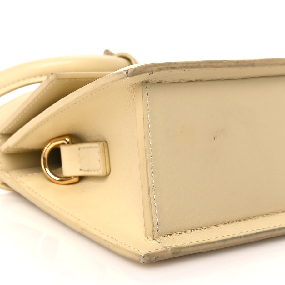 Jacquemus Smooth Calfskin Le Chiquito Noeud Beige Image 7