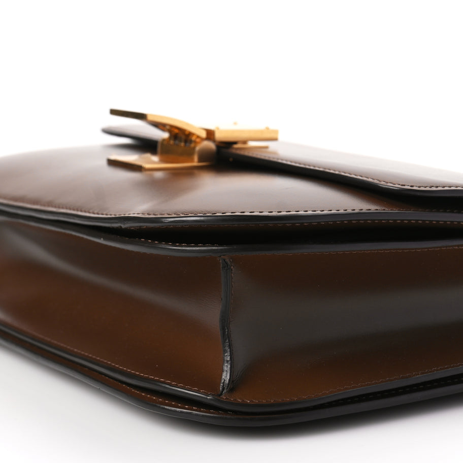 Celine Box Calfskin Medium Classic Box Flap Bag Camel Image 8