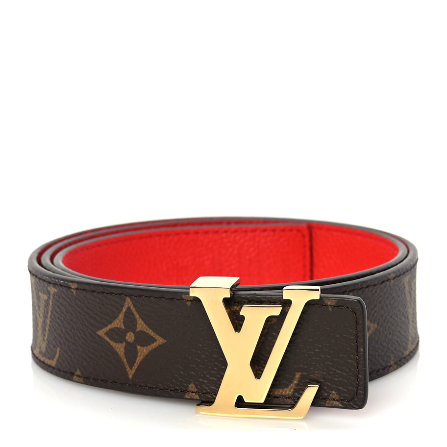 Louis Vuitton Monogram 30mm LV Initiales Reversible Belt 80 32 Coquelicot Image 1
