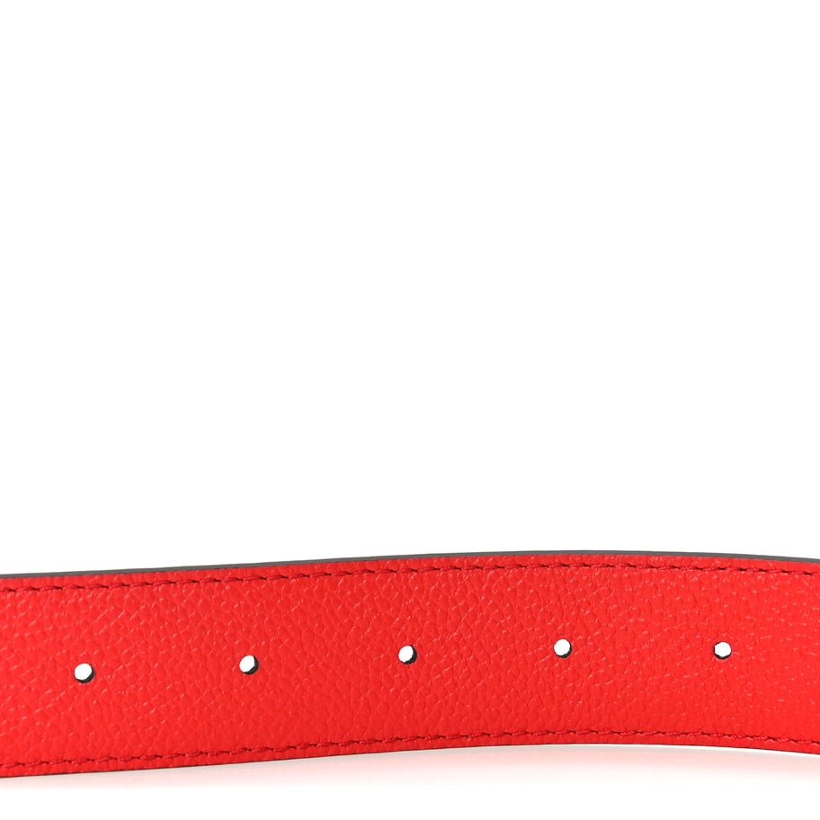 Louis Vuitton Monogram 30mm LV Initiales Reversible Belt 80 32 Coquelicot Image 3