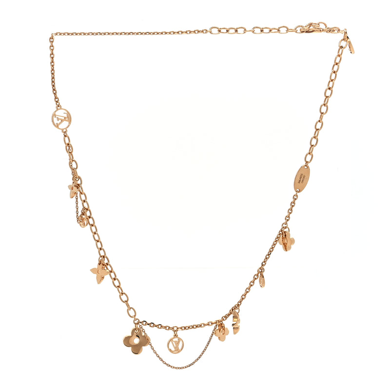  Louis Vuitton Blooming supple necklace Gold
