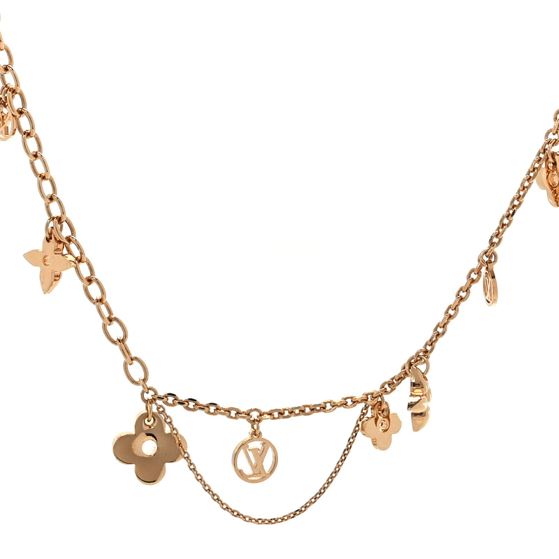  Louis Vuitton Blooming supple necklace Gold