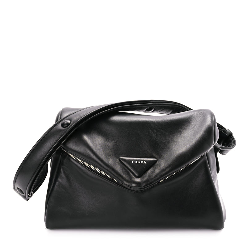  Prada Nappa Padded Signaux Bag Black