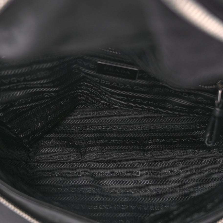 Prada Nappa Padded Signaux Bag Black Image 4
