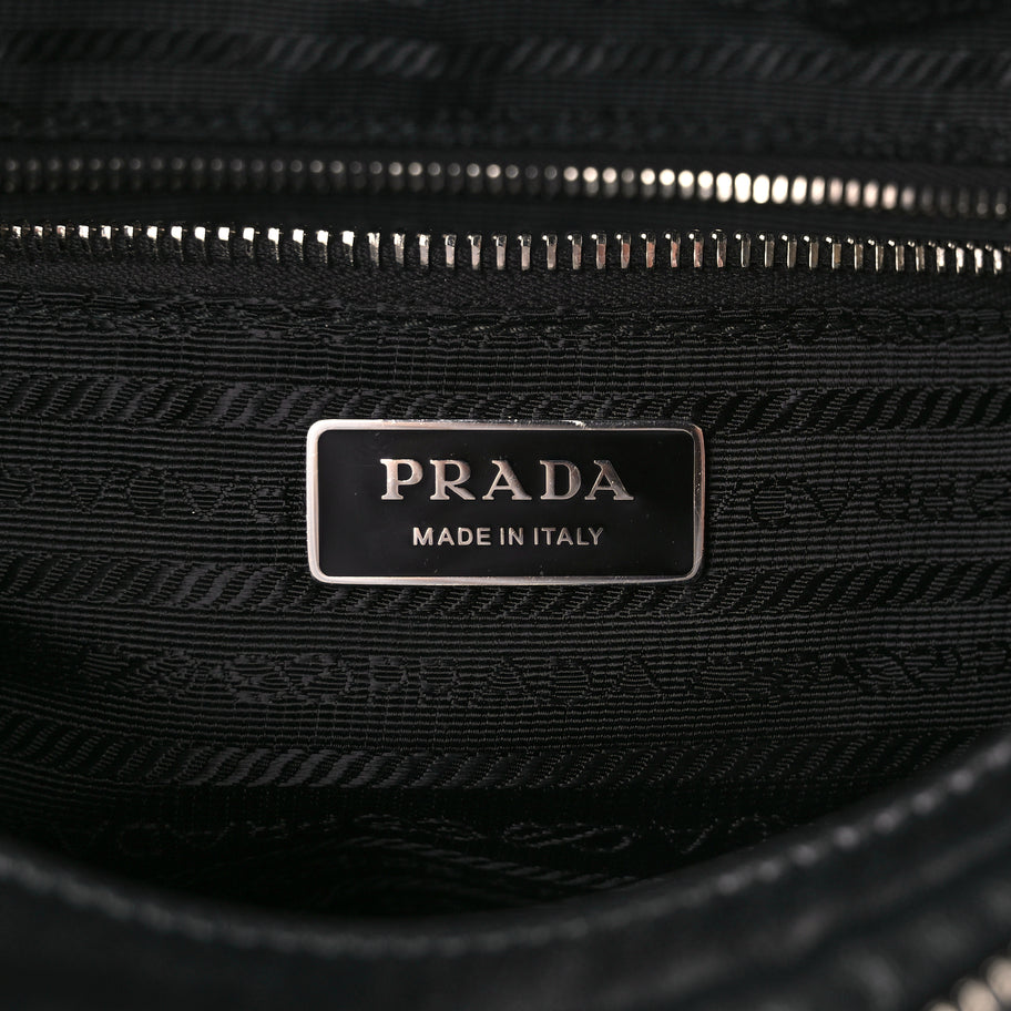 Prada Nappa Padded Signaux Bag Black Image 5