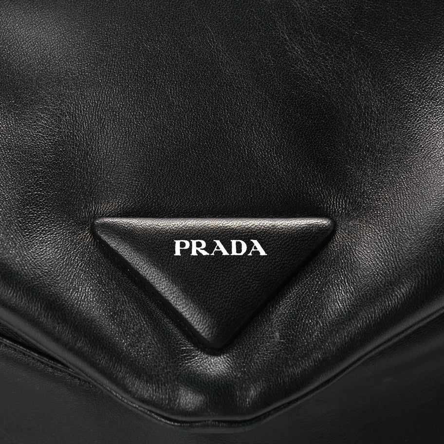 Prada Nappa Padded Signaux Bag Black Image 6