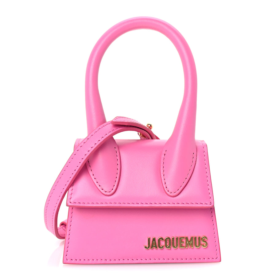 Jacquemus Smooth Calfskin Mini Le Chiquito Neon Pink Image 1
