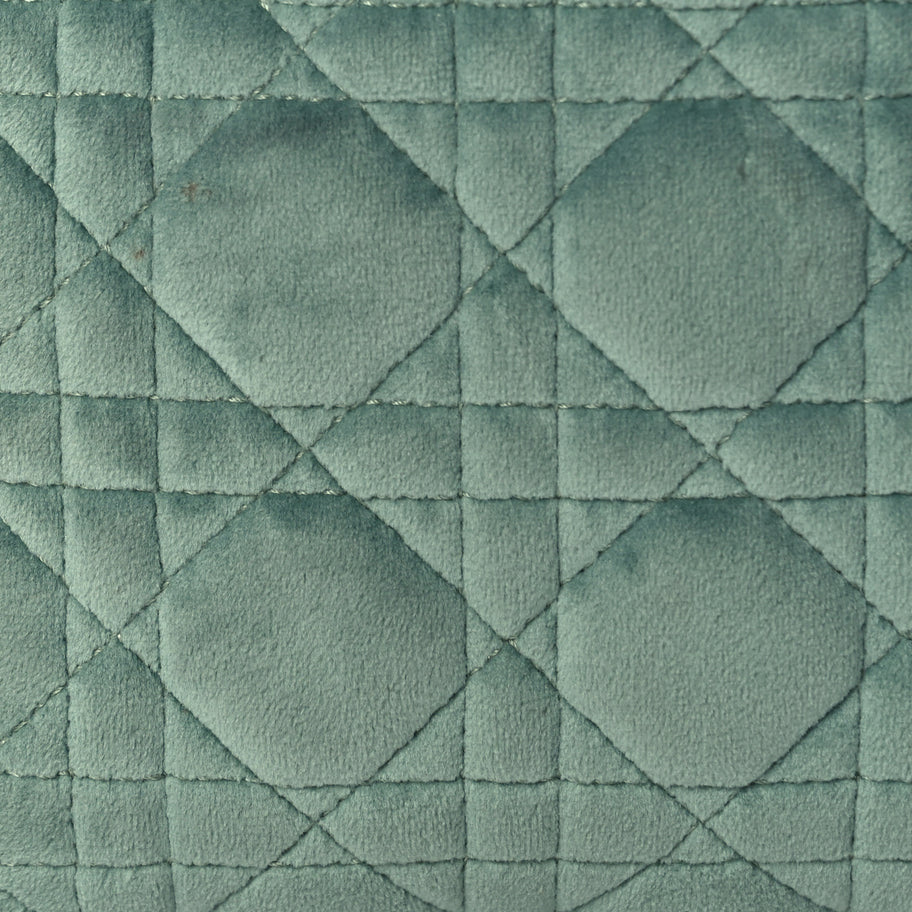 Christian Dior Velvet Mini Lady Dior Green Image 6