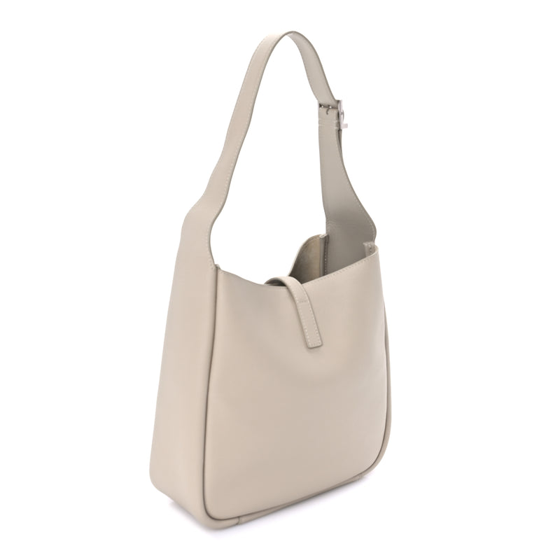  Saint Laurent Smooth Calfskin Small Le 5 A 7 Soft Hobo Sea Salt