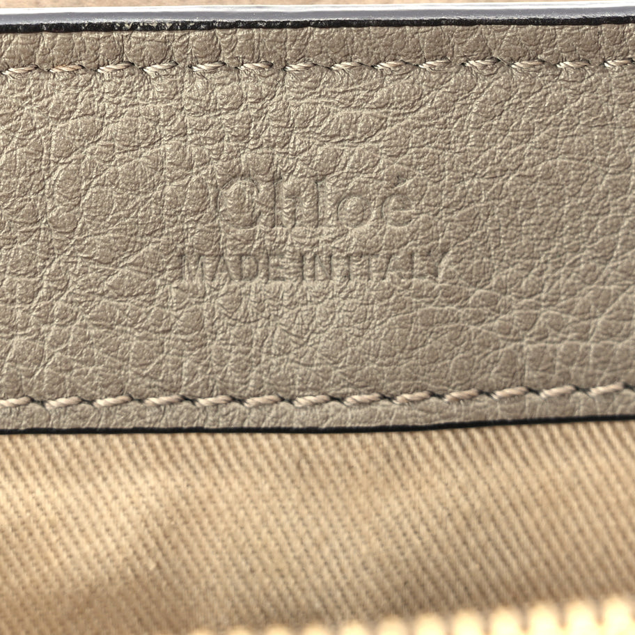 Chloe Calfskin Medium Faye Day Shoulder Bag Motty Grey Image 5