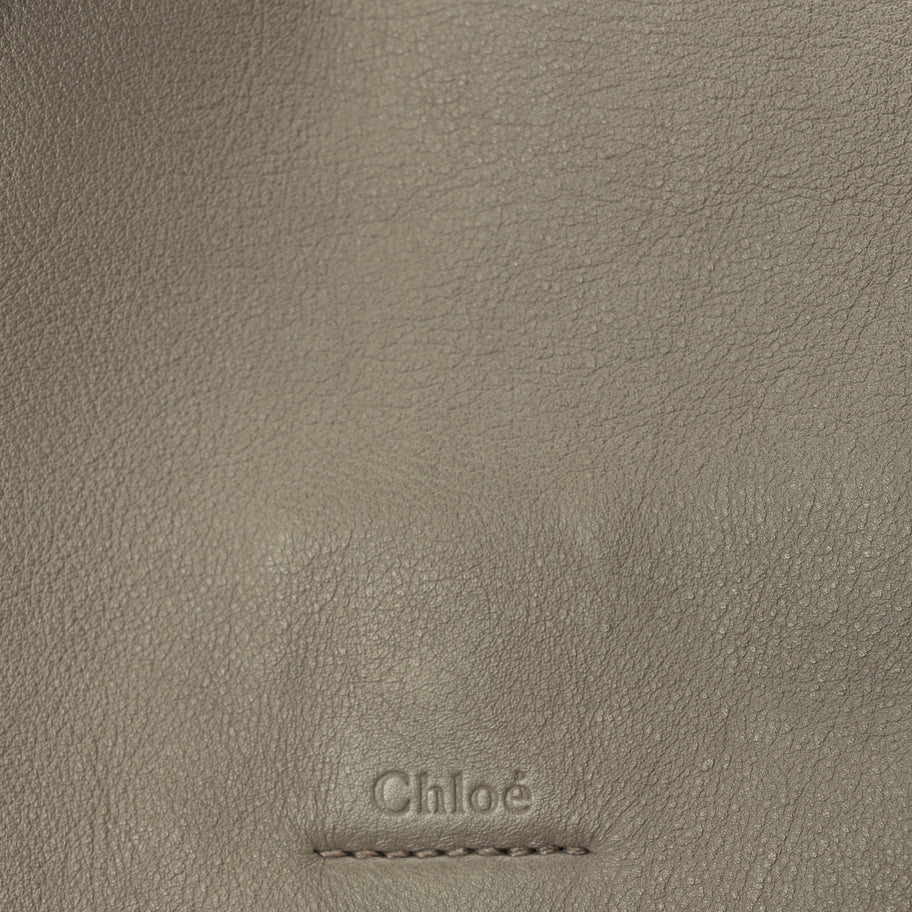 Chloe Calfskin Medium Faye Day Shoulder Bag Motty Grey Image 6