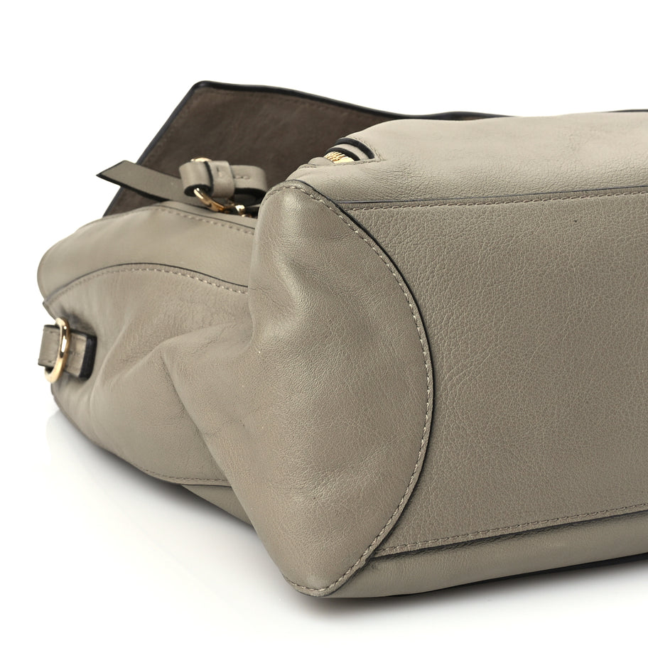 Chloe Calfskin Medium Faye Day Shoulder Bag Motty Grey Image 7