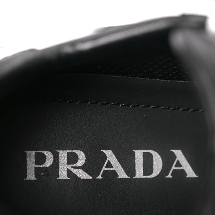 Prada Re-Nylon Spazzolato Triangle Logo Womens Prax 01 45mm Sneakers 36.5  Black Image 8
