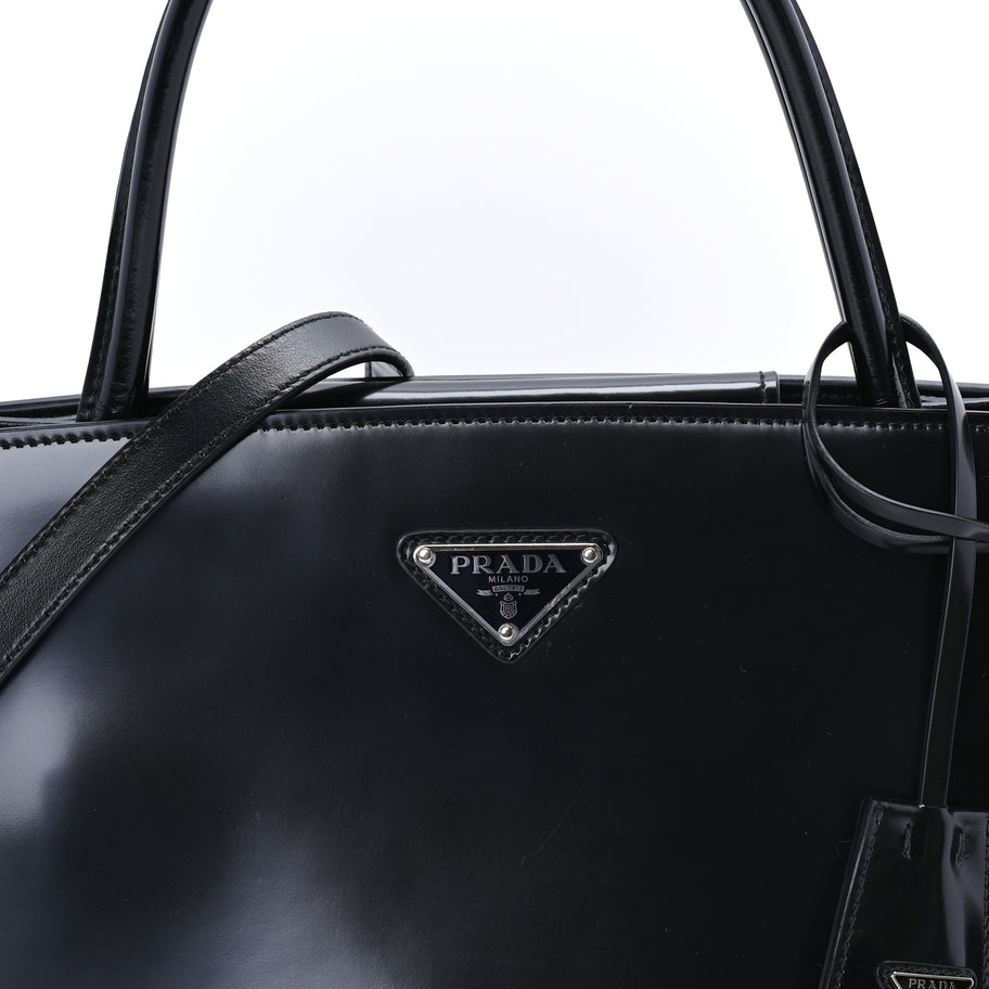 Prada Spazzolato Tote  Black Image 6