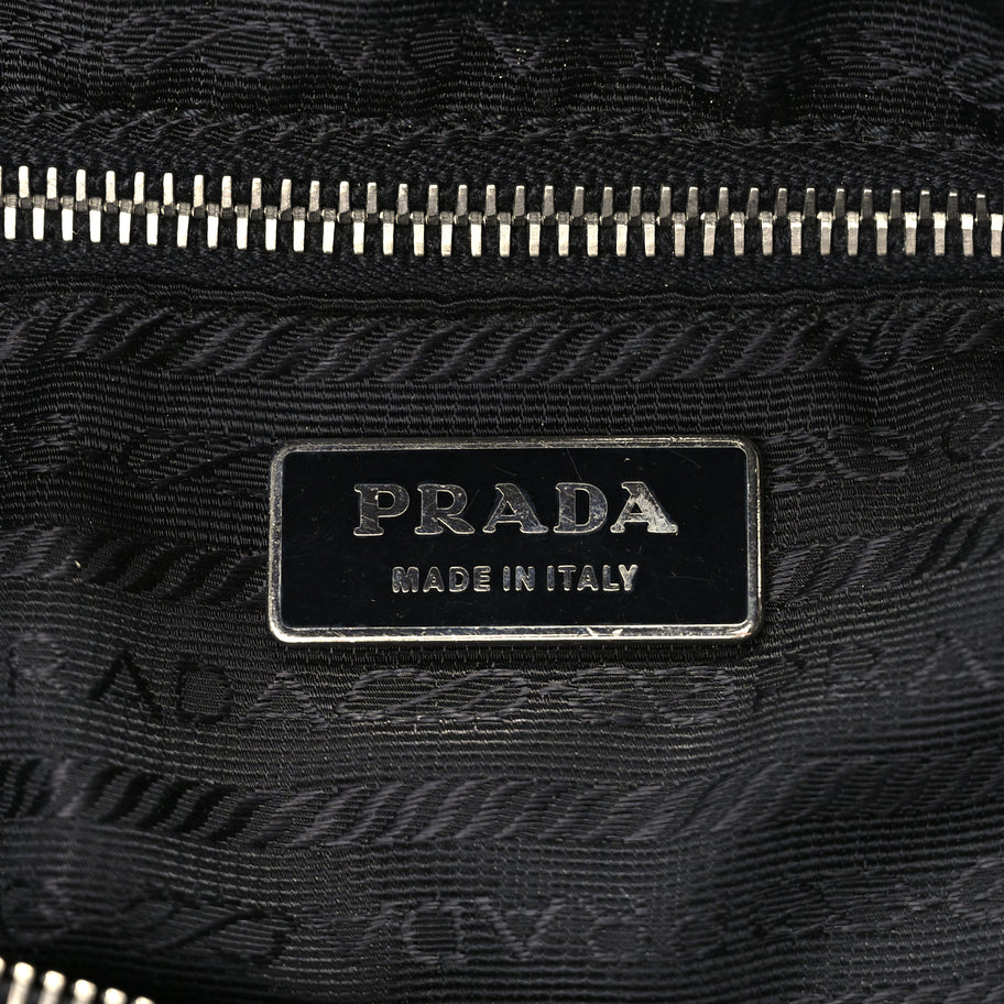 Prada Cervo Hobo Shoulder Bag Black Image 5