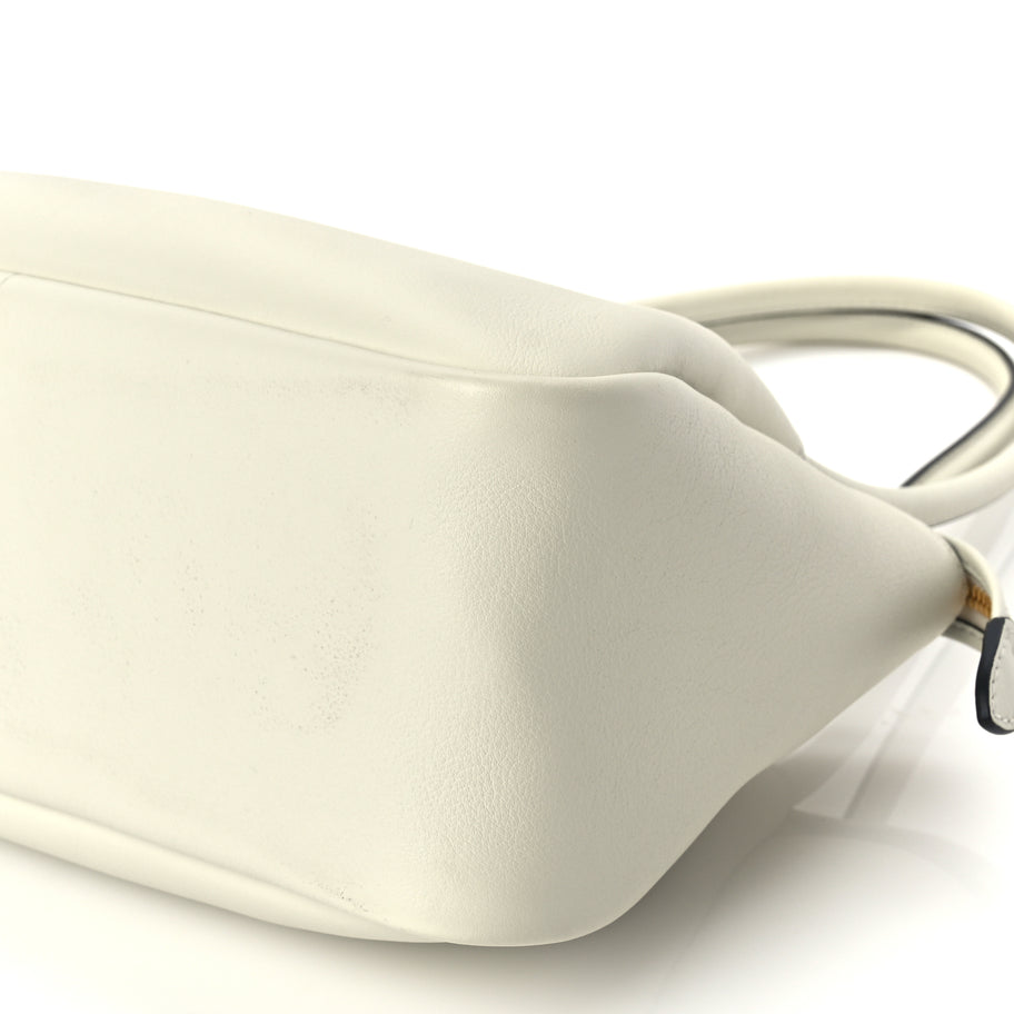 Prada Soft Calfskin Medium Darling Shoulder Bag White Image 8