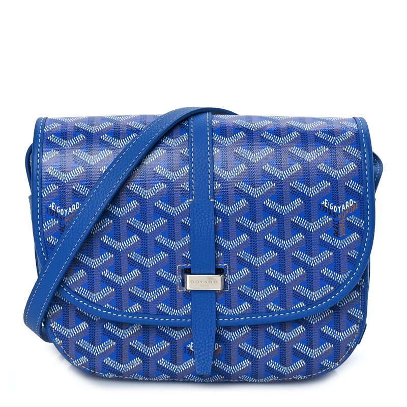  Goyard Goyardine Belvedere II PM Messenger Bag Sky Blue Sky Blue