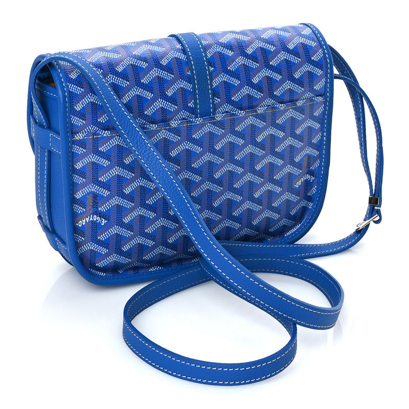 Goyard Goyardine Belvedere II PM Messenger Bag Sky Blue Sky Blue