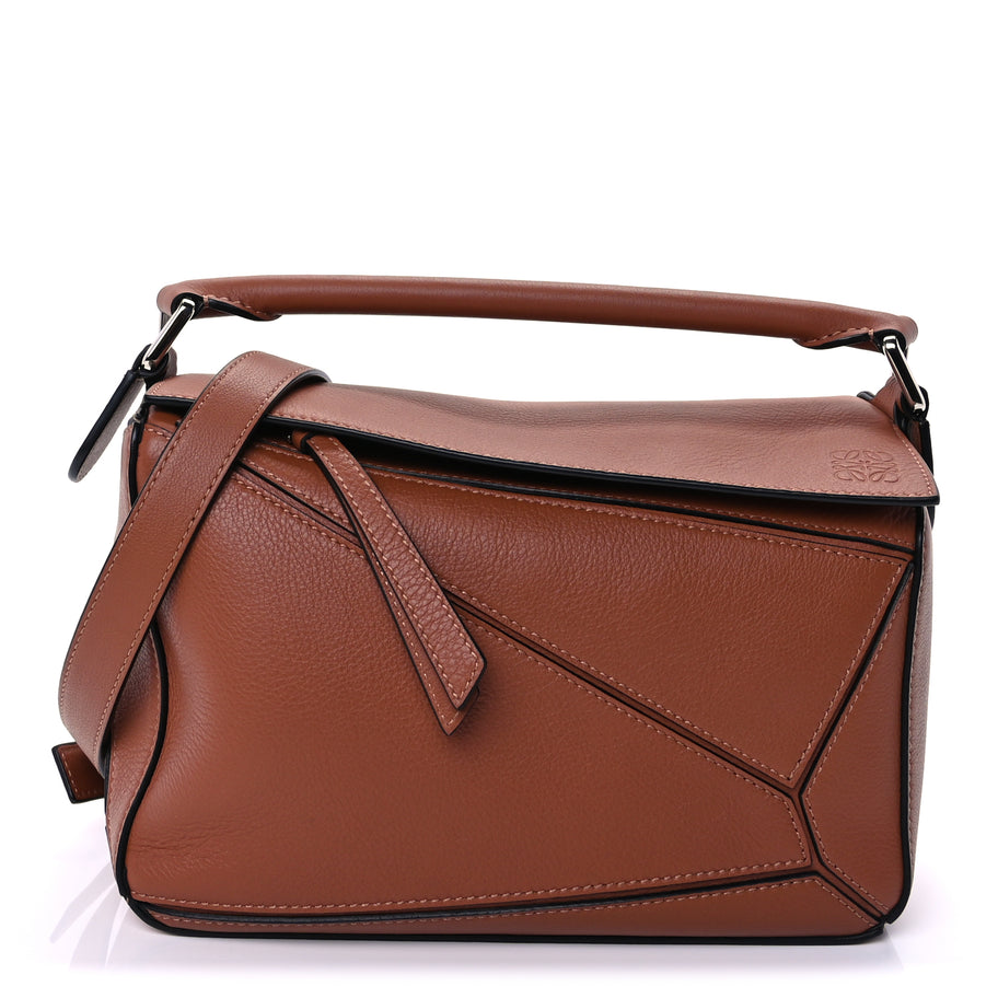 Loewe Calfskin Mini Puzzle Edge Bag Tan Image 1
