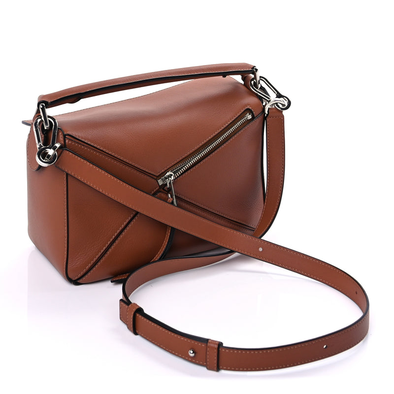  Loewe Calfskin Mini Puzzle Edge Bag Tan