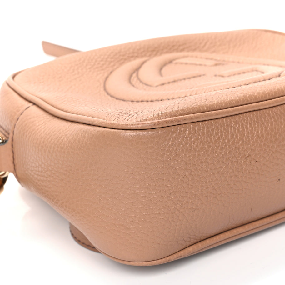 Gucci Pebbled Calfskin Small Soho Disco Bag Camelia Image 7