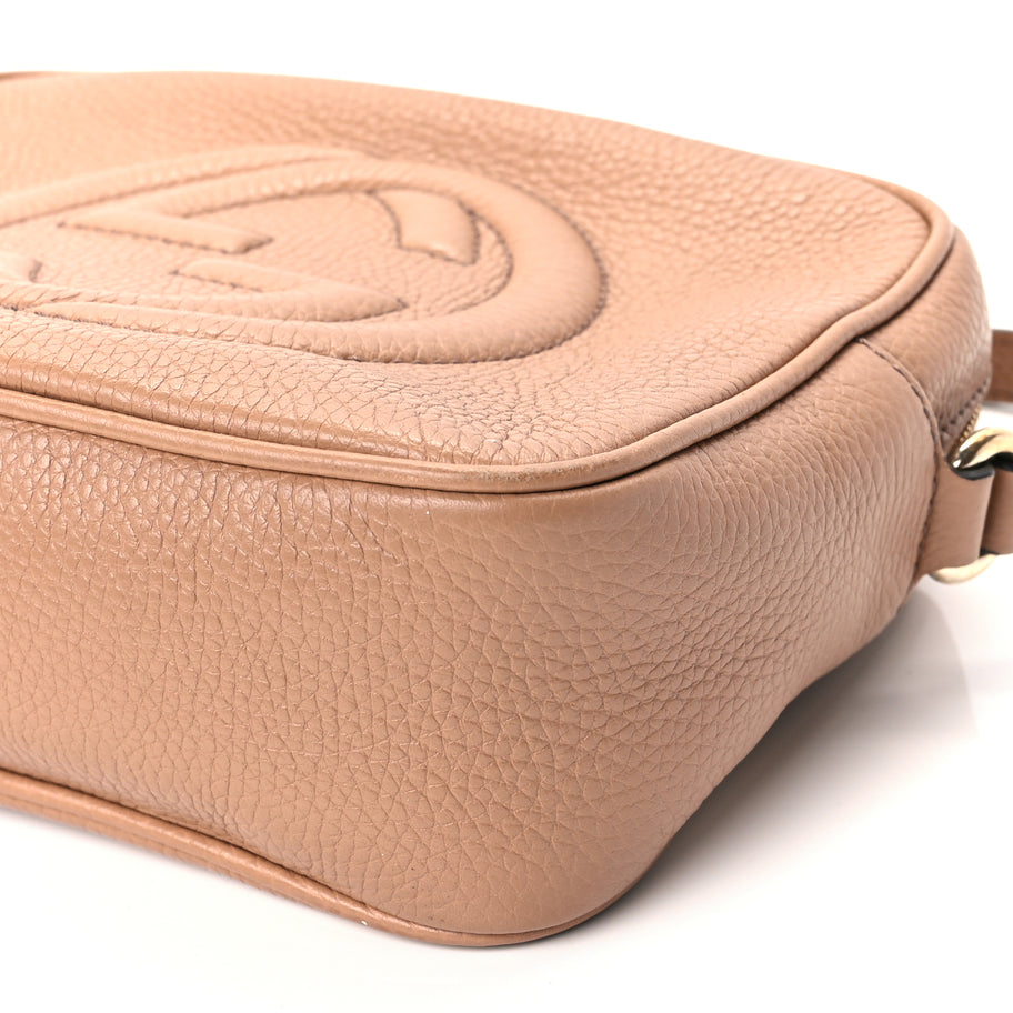 Gucci Pebbled Calfskin Small Soho Disco Bag Camelia Image 8