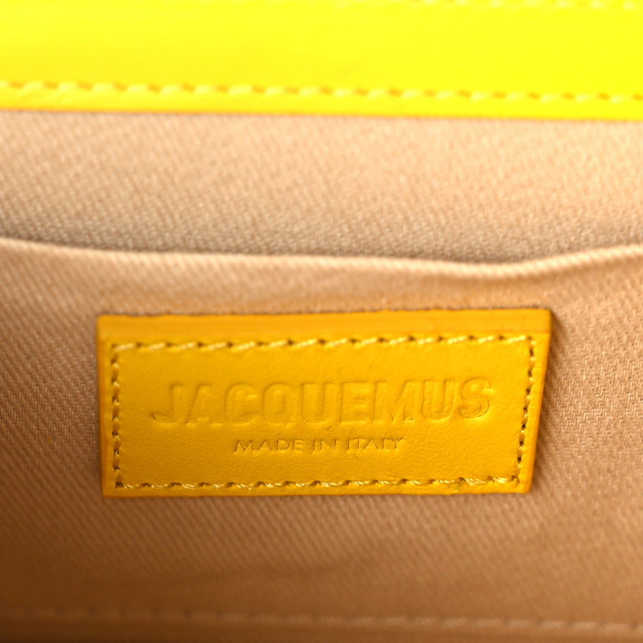 Jacquemus Smooth Calfskin Le Chiquito Long Yellow Image 5