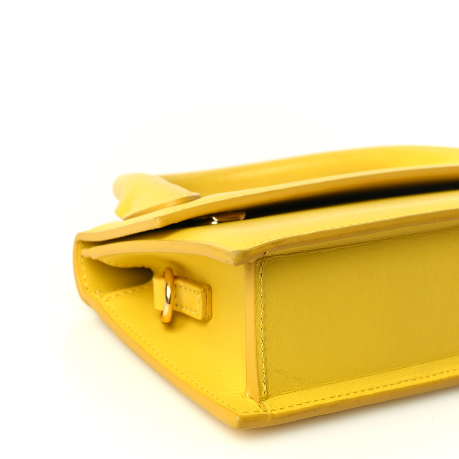 Jacquemus Smooth Calfskin Le Chiquito Long Yellow Image 7