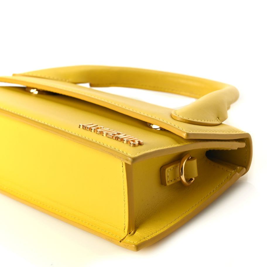 Jacquemus Smooth Calfskin Le Chiquito Long Yellow Image 8
