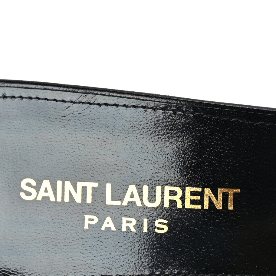 Saint Laurent Mesh Strass Giqua 95 Mule Sandals 38.5 Black Image 5