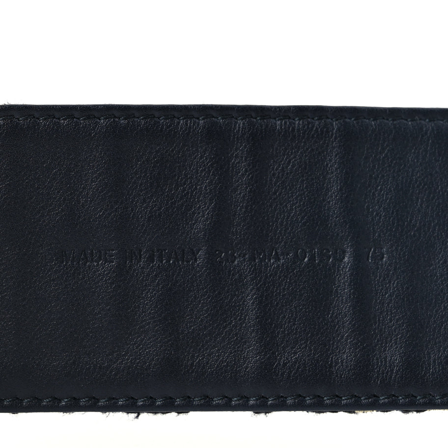 Christian Dior Oblique Diorquake Belt 75 Blue Multi Image 3