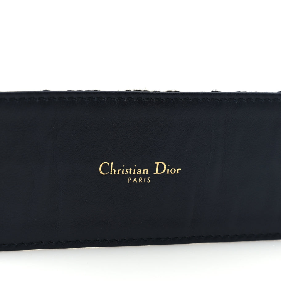 Christian Dior Oblique Diorquake Belt 75 Blue Multi Image 4