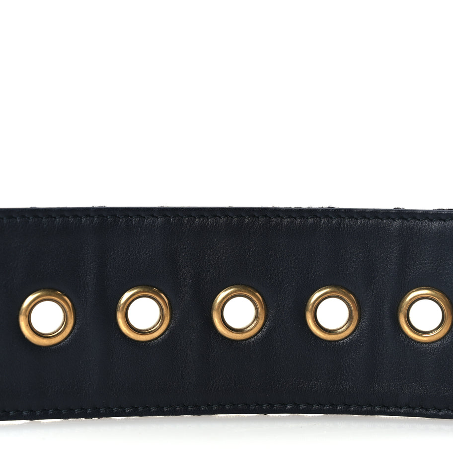 Christian Dior Oblique Diorquake Belt 75 Blue Multi Image 5