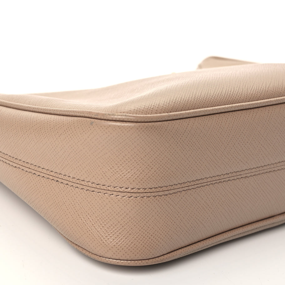 Prada Saffiano Re-Edition 2005 Shoulder Bag Cammeo Beige Image 8