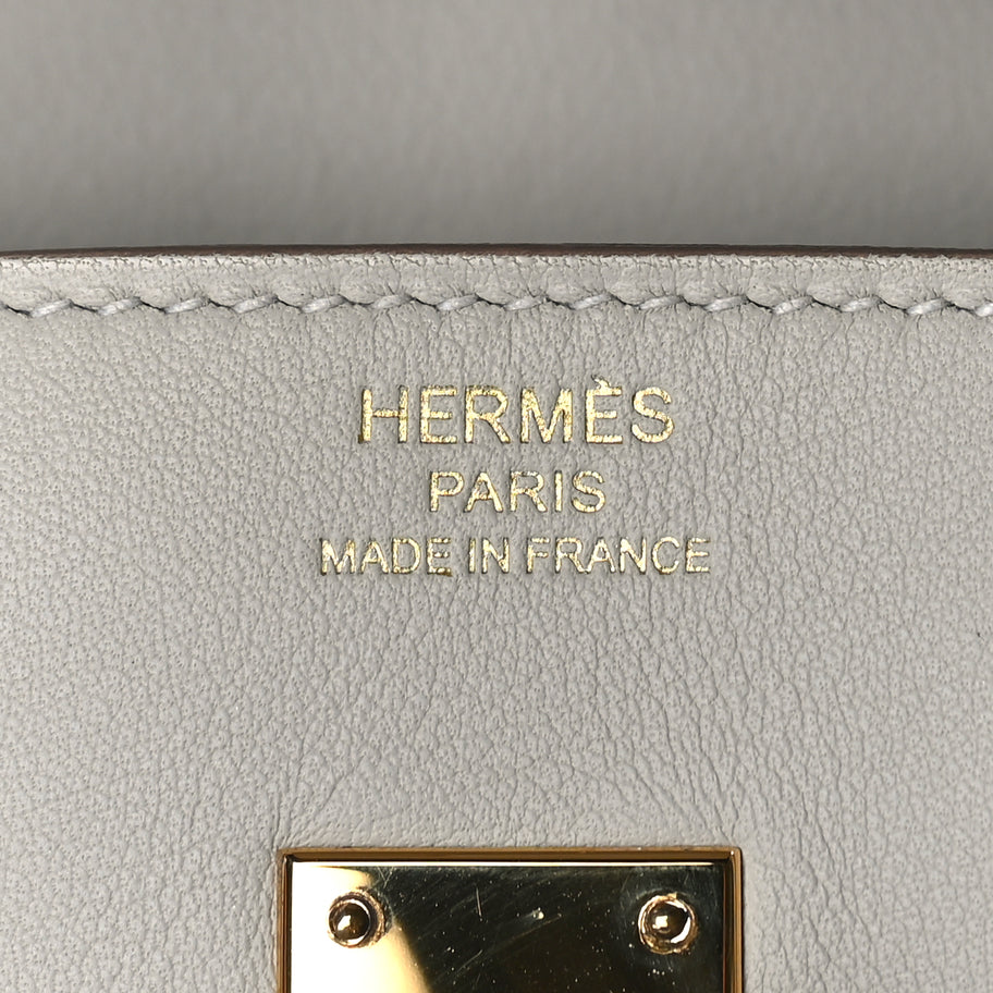 Hermes Swift Birkin 30  Gris Perle Image 5