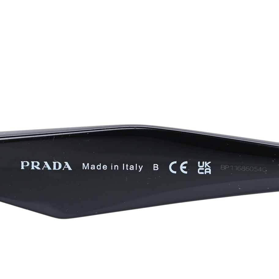 Prada Acetate Symbole Sunglasses SPR 19Z  Black Image 6