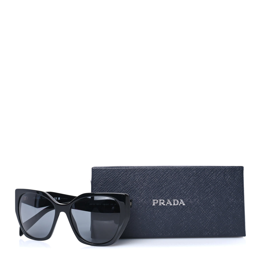 Prada Acetate Symbole Sunglasses SPR 19Z  Black Image 7
