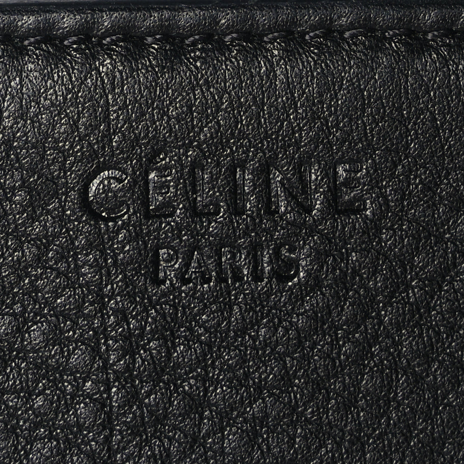 Celine Supple Calfskin Medium Phantom Luggage  Black Image 5