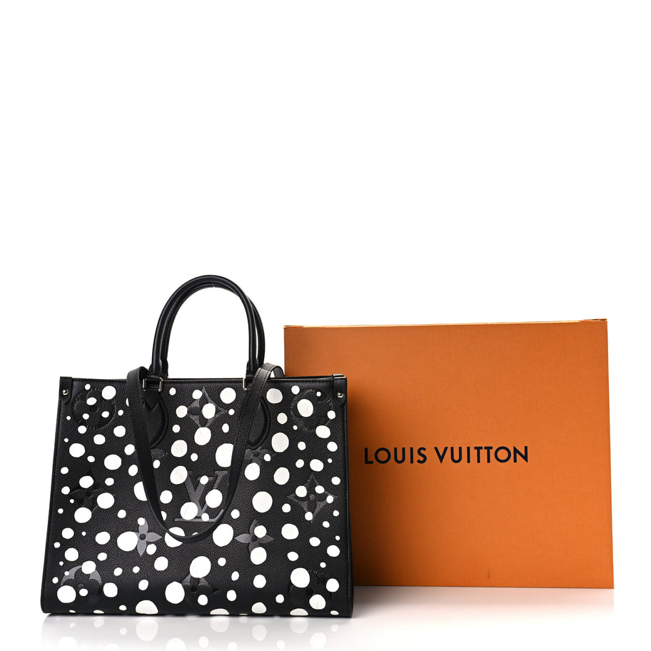 Louis Vuitton LV X YK Empreinte Monogram Giant Onthego MM Black Image 9