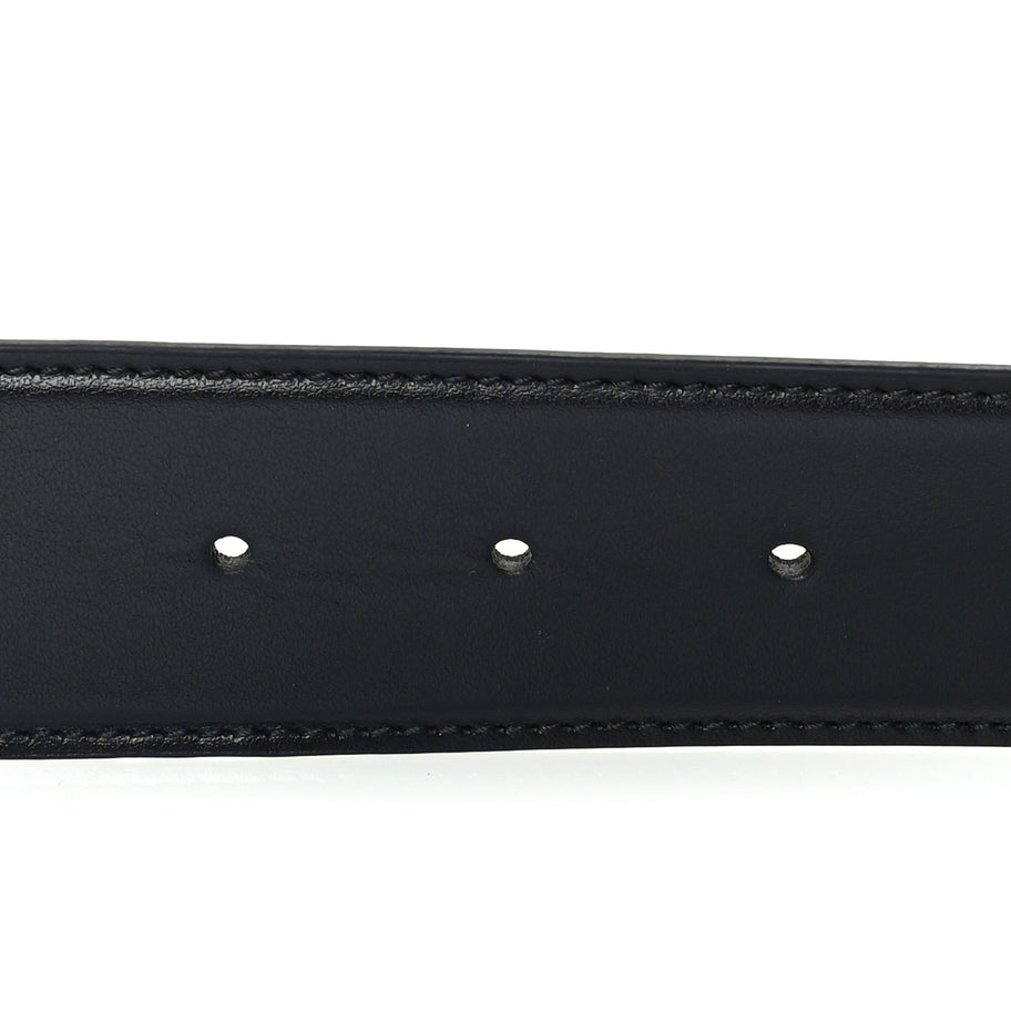 Gucci Plutone Calfskin Geometric Double G 40mm Belt 100 40  Black Image 3