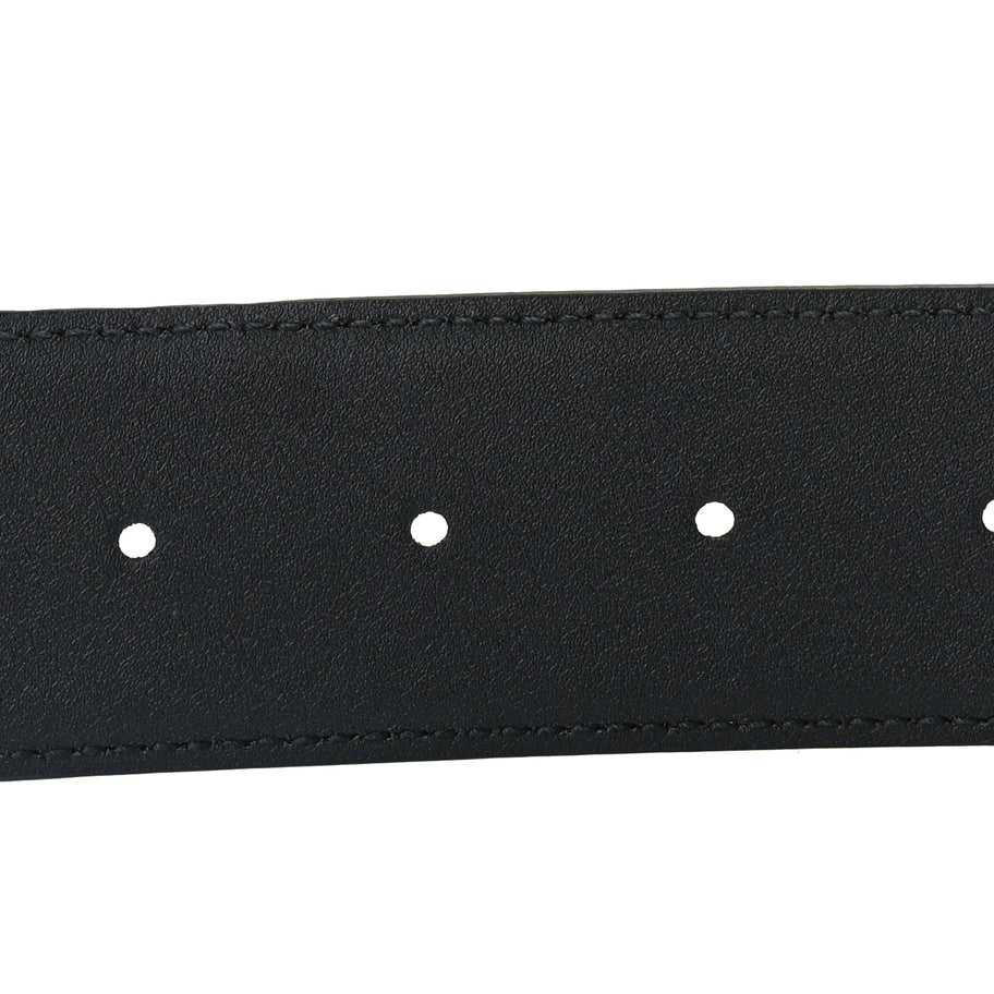 Gucci Plutone Calfskin Geometric Double G 40mm Belt 100 40  Black Image 4