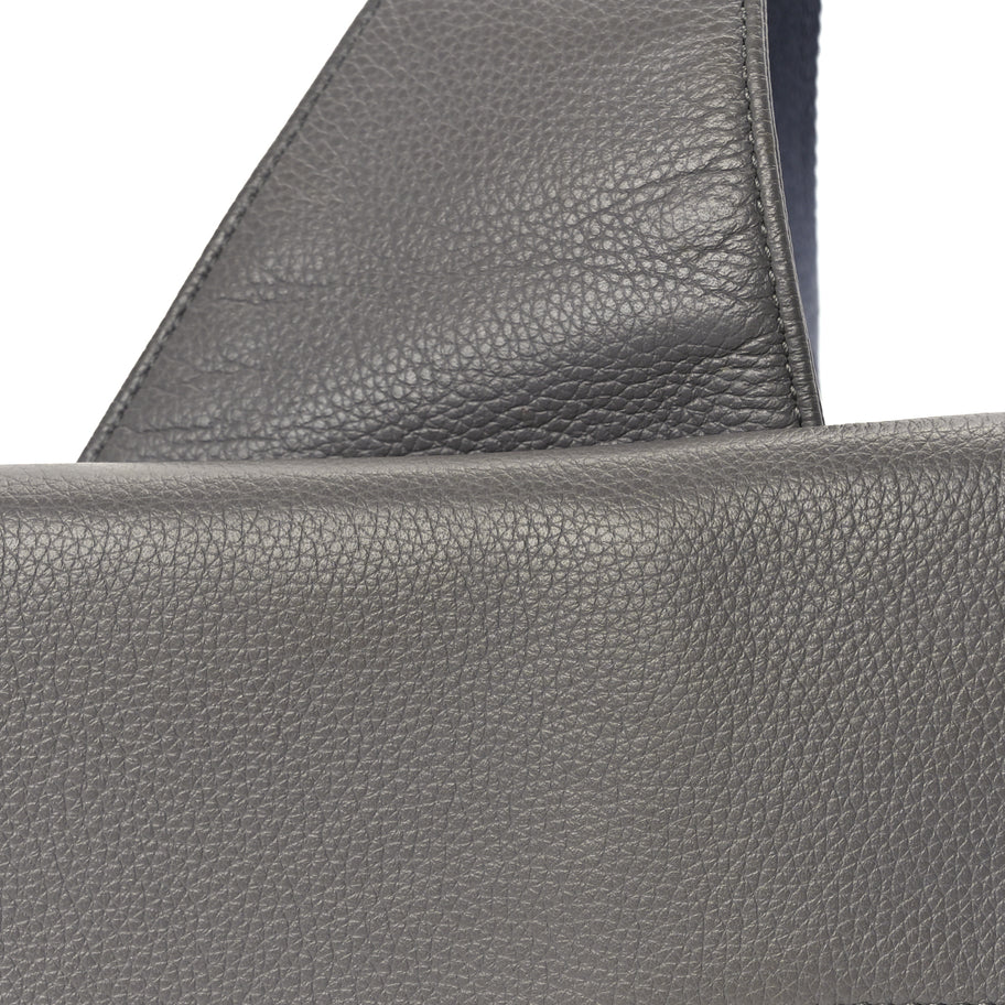 Christian Dior Grained Calfskin Mens Saddle Bag  Grey Image 6