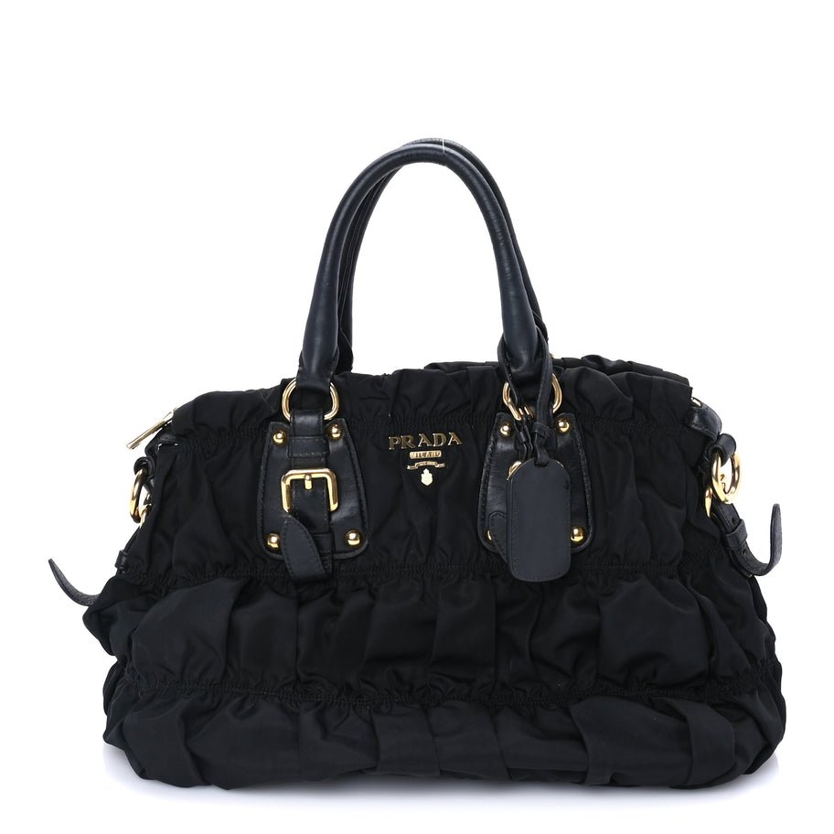 Prada Tessuto Nylon Gaufre Tote Black Image 1