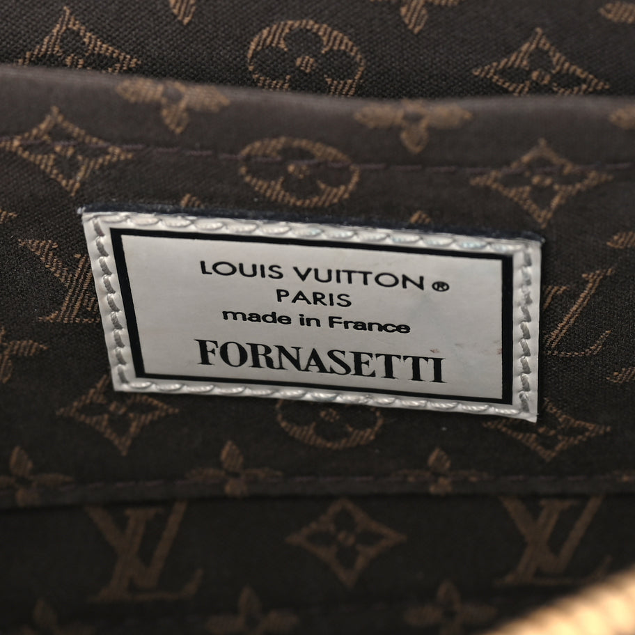 Louis Vuitton X FORNASETTI Calfskin Architettura Alma BB Black White Image 5