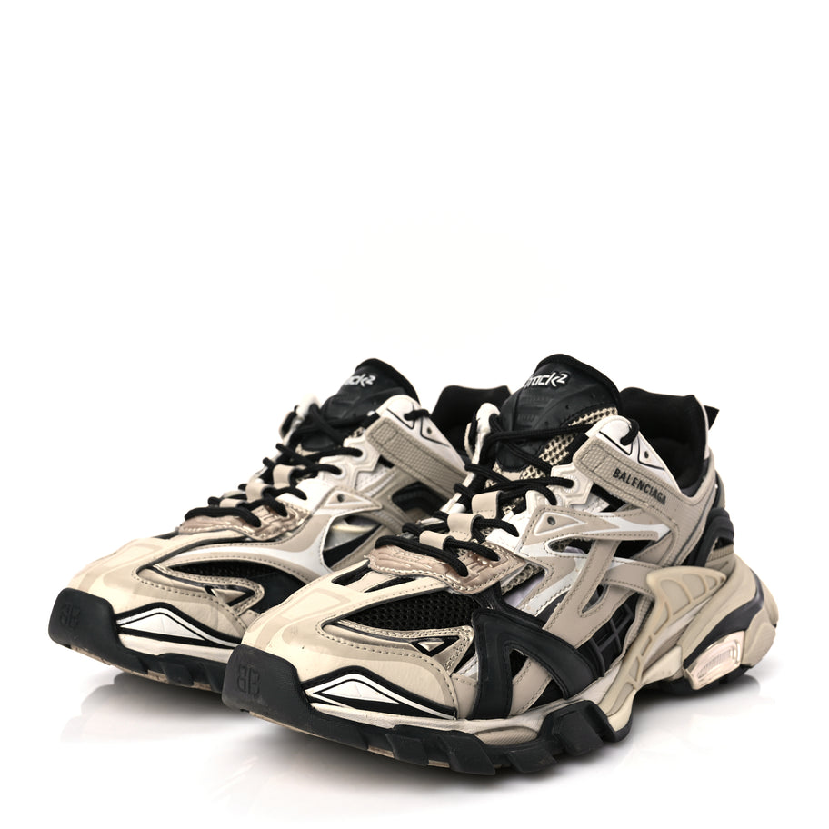 Balenciaga Rubber Mesh Bi-Color Mens Track.2 Open Sneakers Balenciaga Rubber Mesh Bi-Color Mens Track.2 Open Sneakers