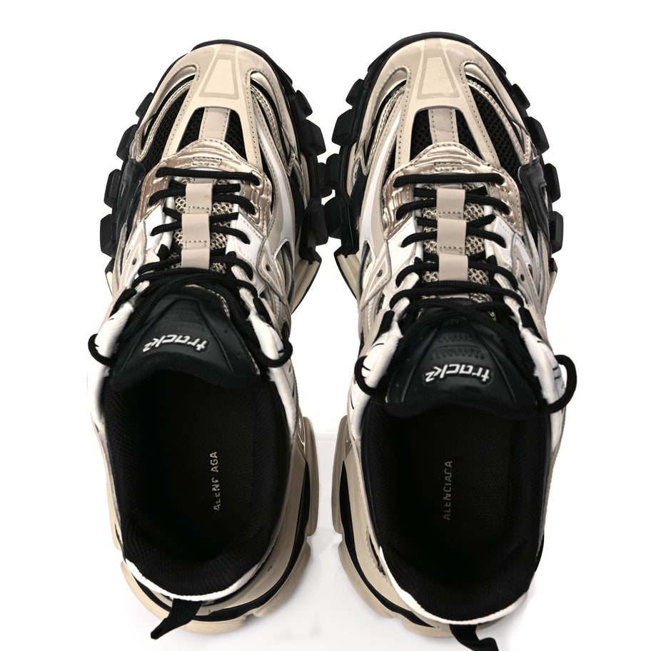 Balenciaga Rubber Mesh Bi-Color Mens Track.2 Open Sneakers Balenciaga Rubber Mesh Bi-Color Mens Track.2 Open Sneakers