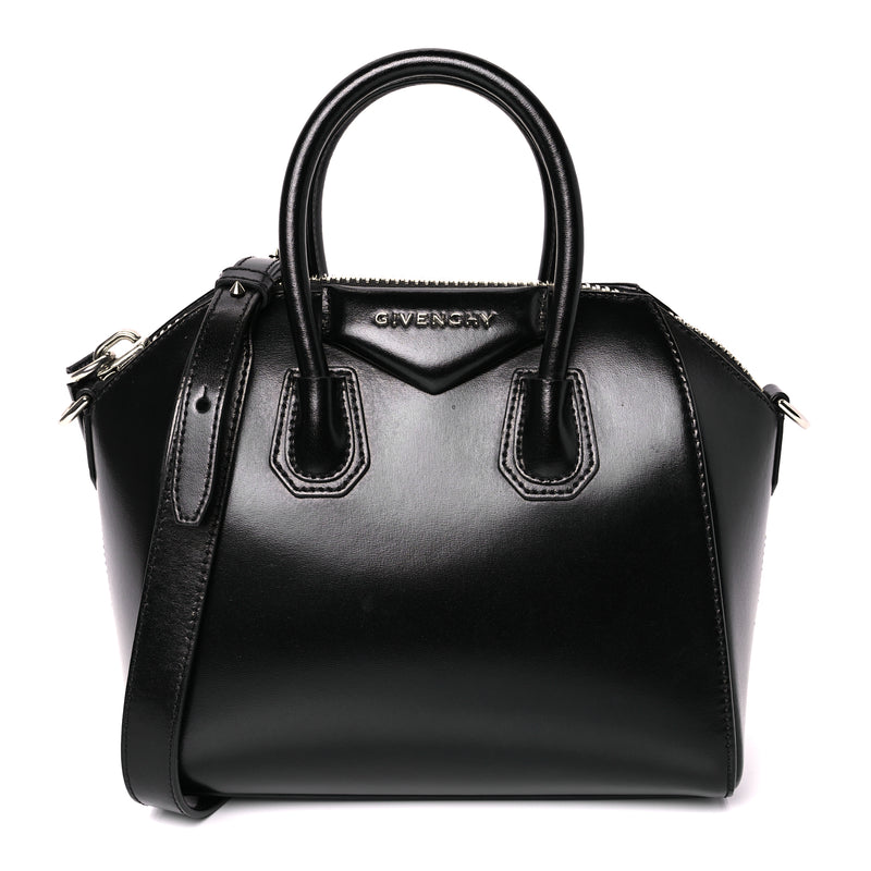  Givenchy Shiny Lord Calfskin Mini Antigona Black