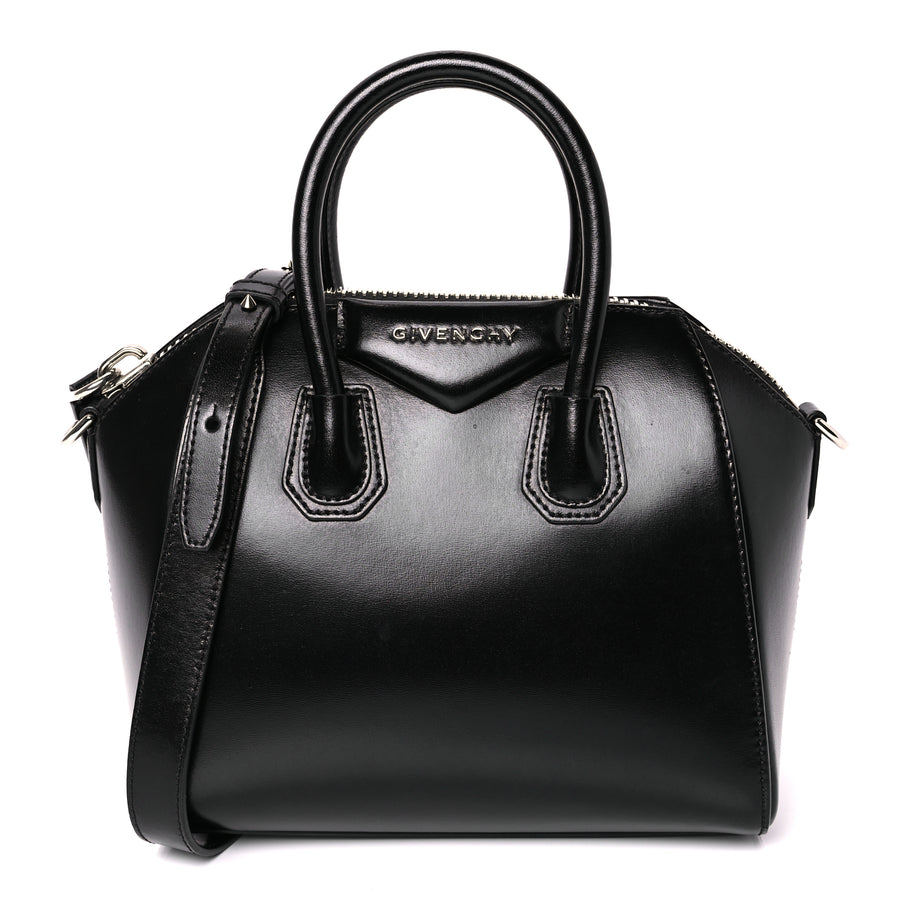 Givenchy Shiny Lord Calfskin Mini Antigona Black Image 1