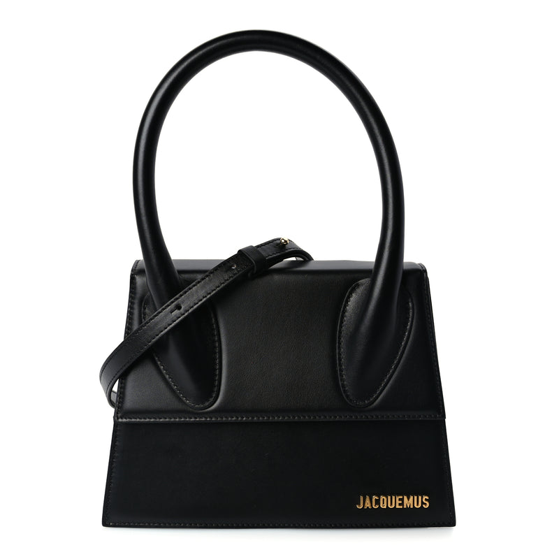  Jacquemus Smooth Calfskin Le Grand Chiquito Black