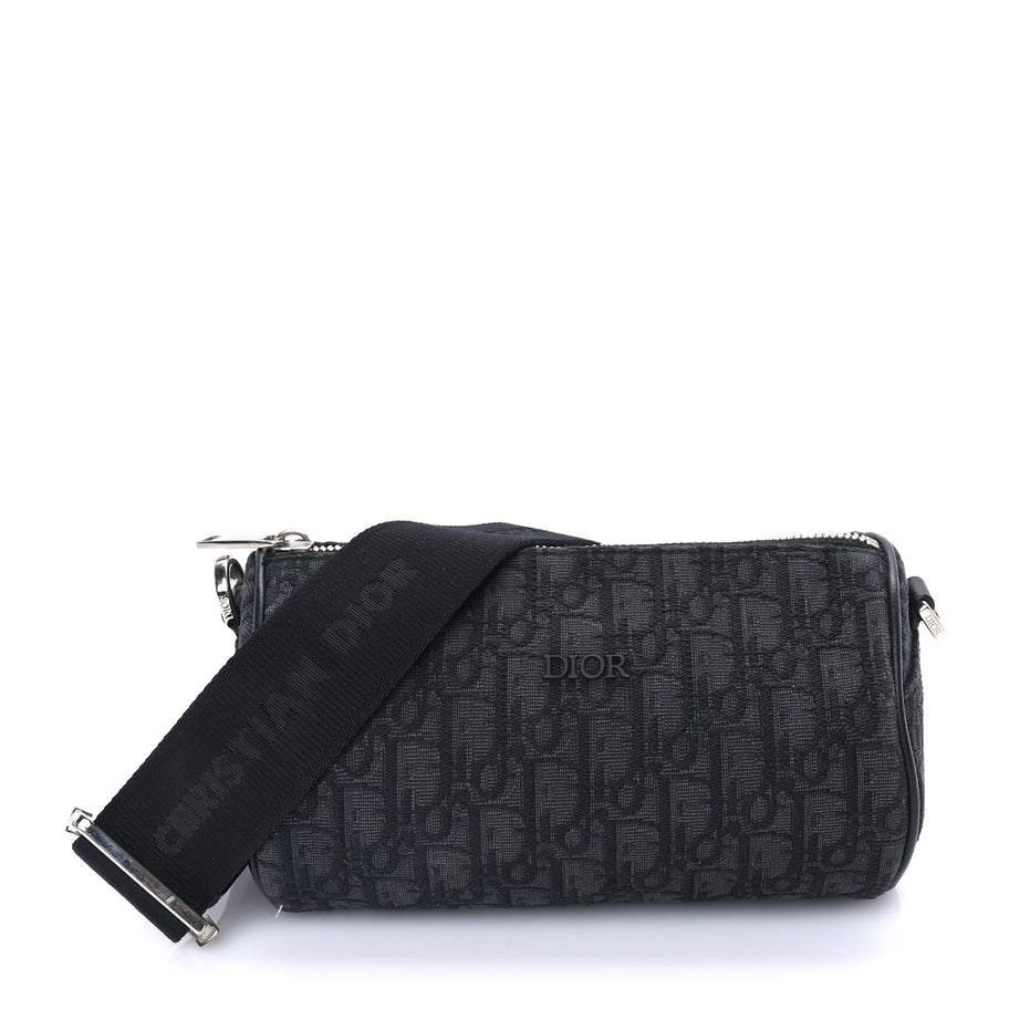 Christian Dior Oblique Roller Messenger Bag Black Image 1
